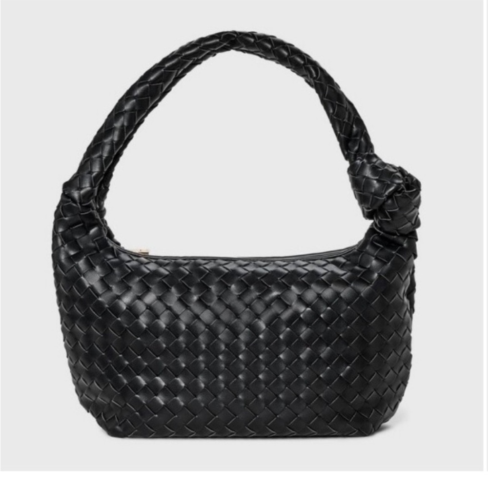 a new day Black Woven Hobo Bag